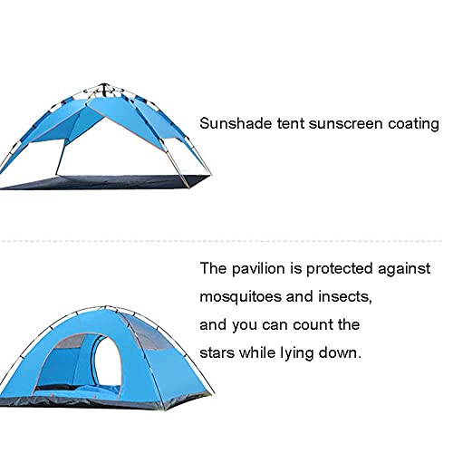 Tienda de campaña portátil impermeable para 3-4 personas miniatura 4