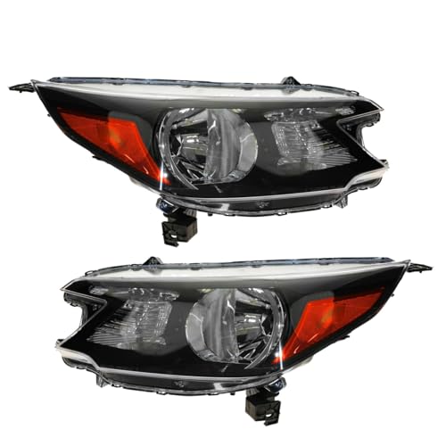 Image of TRQ 2 Piece Headlight Assembly Set Driver & Passenger Side Compatible with Honda CR-V 2012-2014 HO2502148 HO2503148 33100T0AA01 33150T0AA01