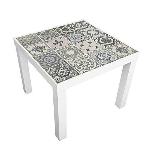 Walplus Vintage Azul Azulejos adhesivo pared, vinilo, multicolor, 7.6 x 63.5 x 5cm