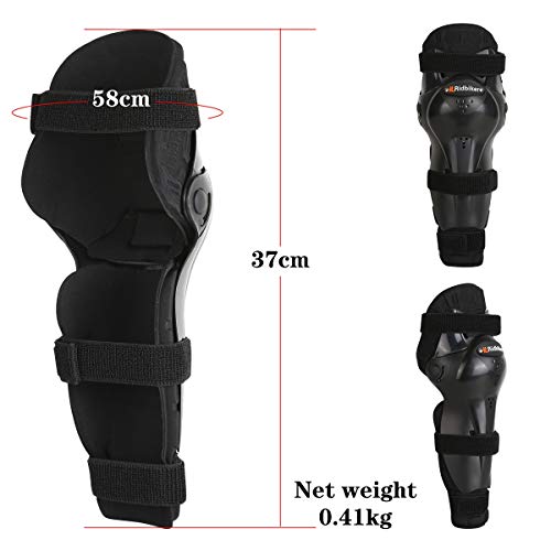 image for RIDBIKER Kids Dirt Bike Gear Knee Shin Guard Pads, Anti-slip Adjustabl