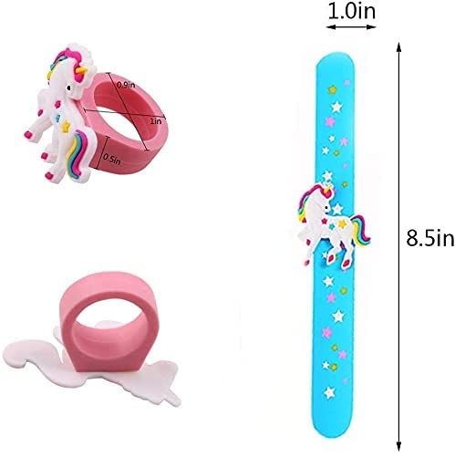 Image of TERA 13 Birthday Return Gifts For Girls Slap Bracelet For Kids (5 pcs) Unicorn Slap Band , Wrist Band , Hand Bracelet Band For Girls Kanjak Gifts For Kids