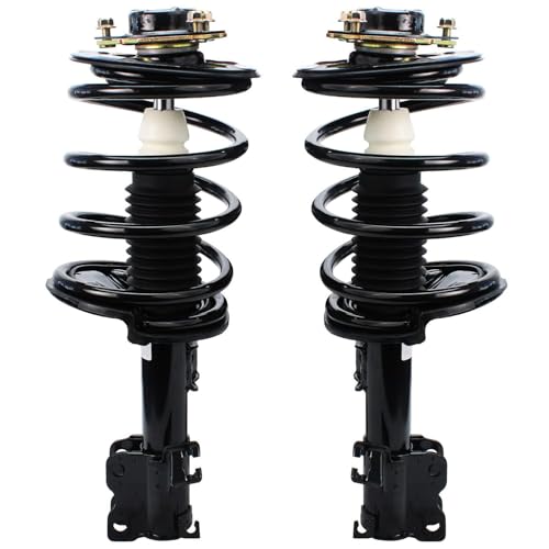 Image of Detroit Axle - 2.5L Struts Shock Absorbers for 2002-2006 Nissan Altima Complete 2 Front Ready Struts with Coil Spring 2 Rear Shock Absorbers 2003 2004 2005 Replacement Strut Assembly