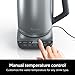 Ninja KT200 Precision Temperature Electric Kettle, 1500 watts, BPA Free, Stainless, 7-Cup Capacity, Hold Temp Setting, Silver