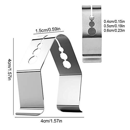 Vokmon Thermometer Sonde Clip 3 Gaten BBQ Thermometer Sonde Houder Rvs Keuken Grill Beveiliging Clip - Image 4