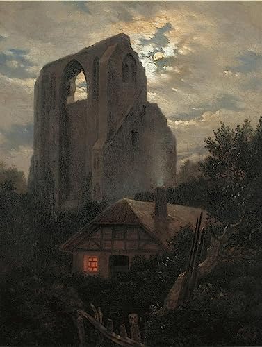 Image murale sur toile monastère Eldena decoration Carl Gustav Carus