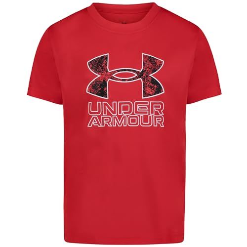 Image of Under Armour Boys Short Sleeve Core Graphic T-Shirt, Lightweight & Breathable, Relaxed Fit