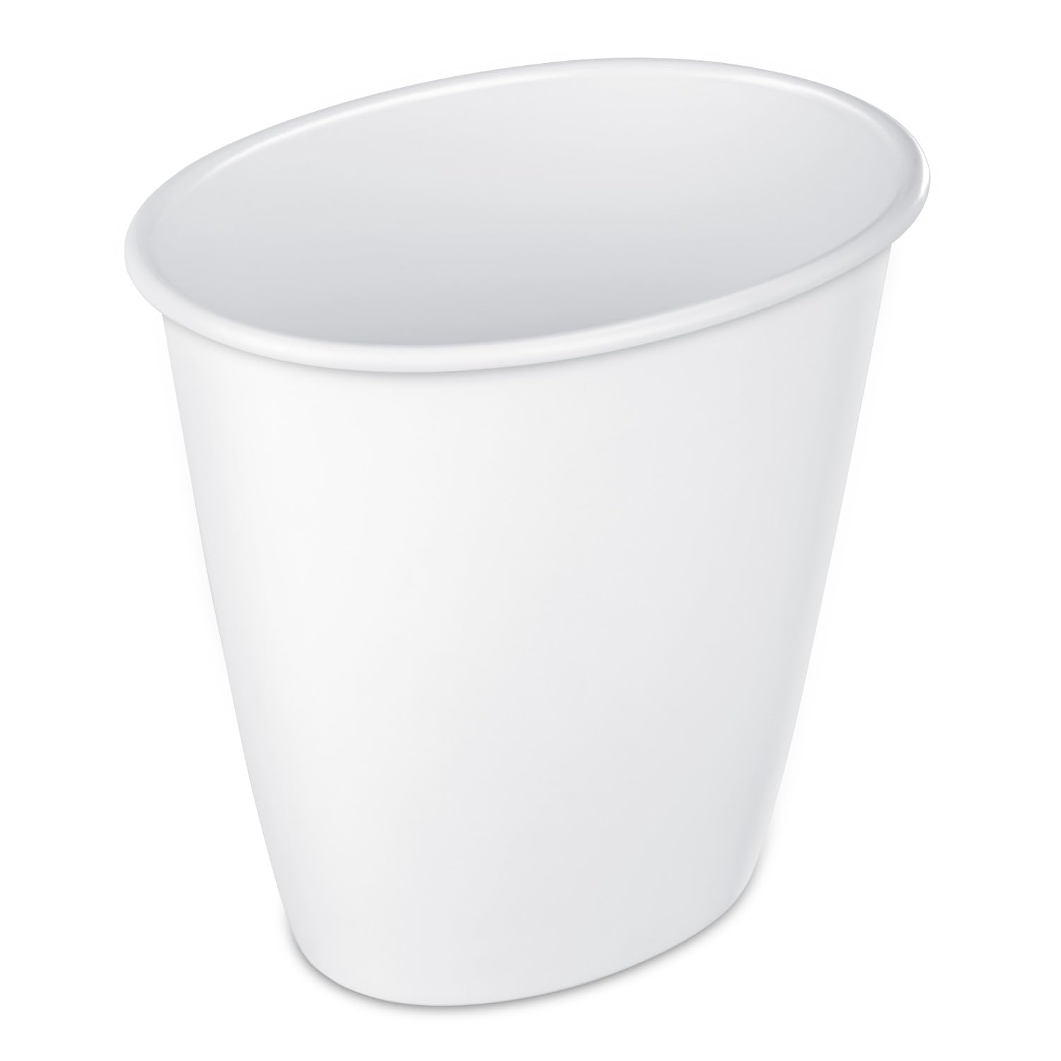 Sterilite 10118012 owalny kosz na śmieci 1,5 l / 5,7 l, biały, 12-pak