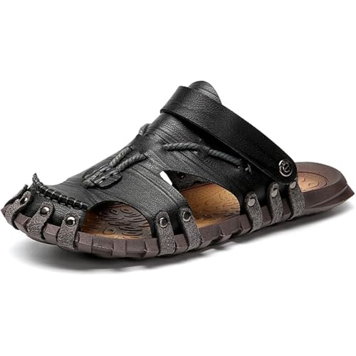 Men's Summer Breathable Leather Outdoor Comfortable Casual Beach Sandals