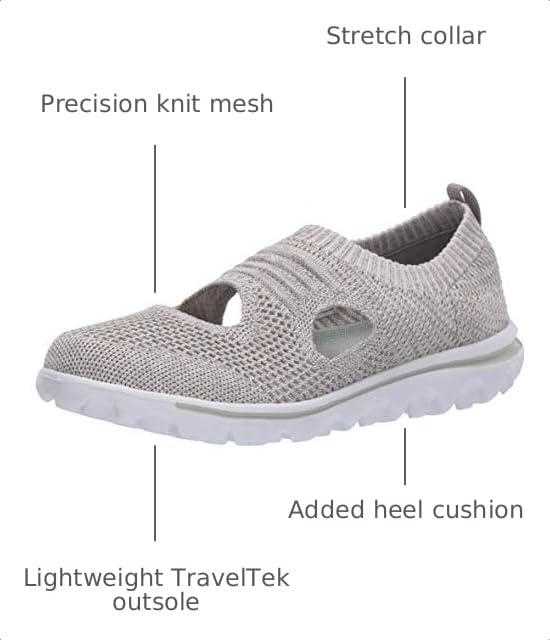Image of Propet Womens TravelActiv Avid Walking Walking Sneakers Shoes - Grey