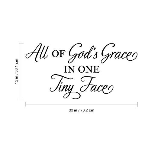 Vinilo decorativo con frase religiosa para pared 15" x 30" miniatura 3