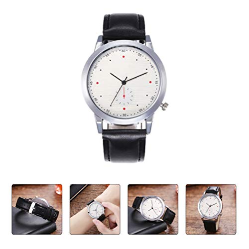 VILLCASE Relógio de Pulso Masculino Moda Retrô Luxo Couro Relógio Personalidade Negócio Relógio Quar