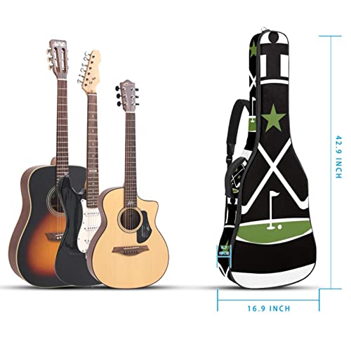 Hondank Étui rembourré pour guitare acoustique classique Motif notes de musique dorées, Multicolor 10, 42.9×16.9×4.7 in… - Les Beatles, Paul McCartney, John Lennon, RIngo Starr, George Harrison Hondank Étui rembourré pour guitare acoustique classique Motif notes de musique dorées, Multicolor 10, 42.9x16.9x4.7 in… – Image 6