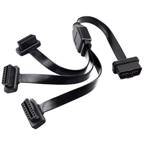 Cable divisor OBD2 recto de 16 pines macho a hembra para evitar golpes en las piernas 3