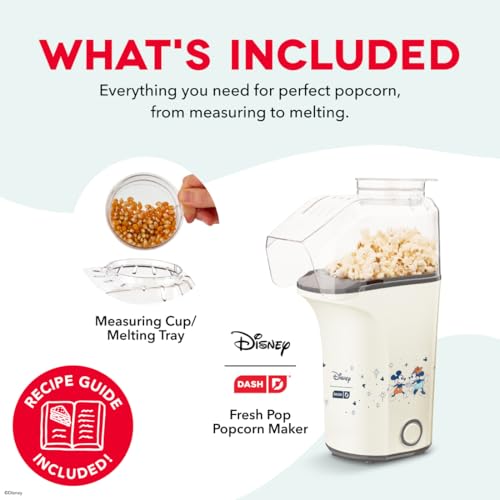 Image of Disney | Dash Mickey & Minnie Fresh Pop Popcorn Maker, 16-Cup Air Popper