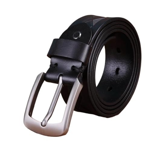 Ceinture en cuir de vache ajustable style vintage rétro décontracté homme