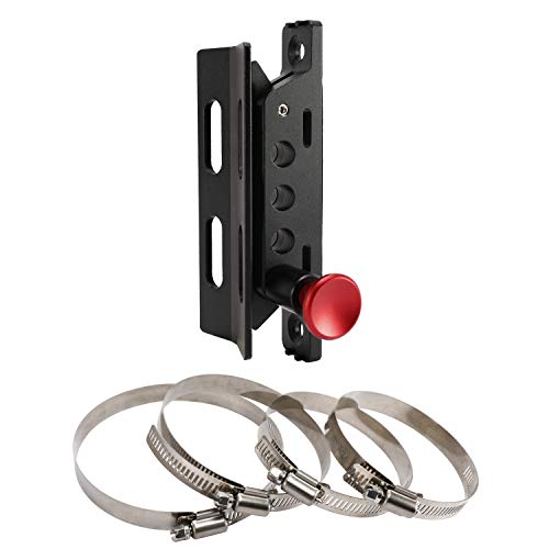 Vehicle Universal Quick Release Aluminum Roll Bar Mount Bottle/Fire Extinguisher Holder with 4 Adjustable Clamps