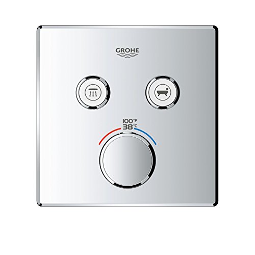 Grohe 29141000 Grohtherm SmartControl Thermostatic Trim, Starlight Chrome
