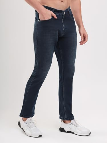 Image of SPARKY Men's Blue Narrow Fit Jeans