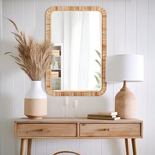 Barnyard Designs FM22C0587 Rattan Bathroom Mirror thumb #2