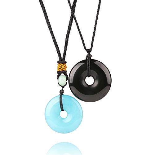 MATT HANN Safety Circle Pendant Original Handmade Grounding Stone Protection (Safety Circle Pendant Suit A)
