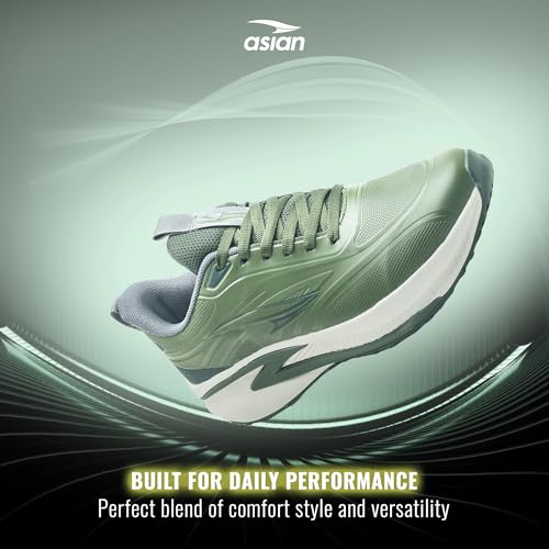 Image of ASIAN Quantum-35 Men's Running Shoes | Lightweight Water-Resistant Upper, Adaptive Fit with Memory Foam & TPR Grip Sole | Ideal for Running, Gym & Daily Training