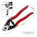 Bike Cable Cutter, Heavy Duty Stainless Steel Cable Cutter, Wire Rope for Deck Stair Railing Strong Thick Seal Metal Fencing Bicycle Bike Brake Cutter With 10 Pcs Ferules CR12, CT1