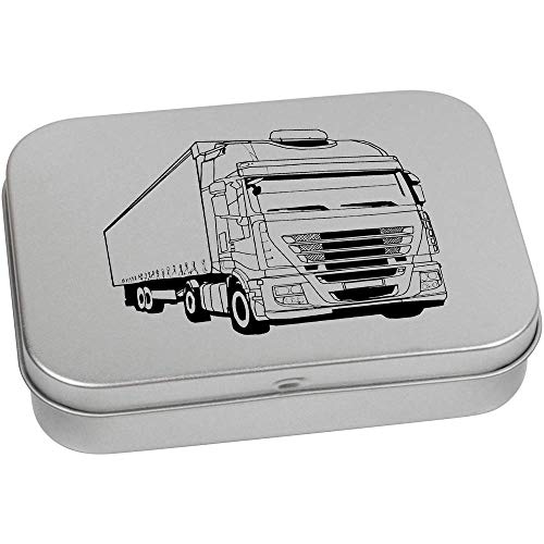 Azeeda 110mm 'Lorry' Metal Hinged Tin/Storage Box (TT00128791)
