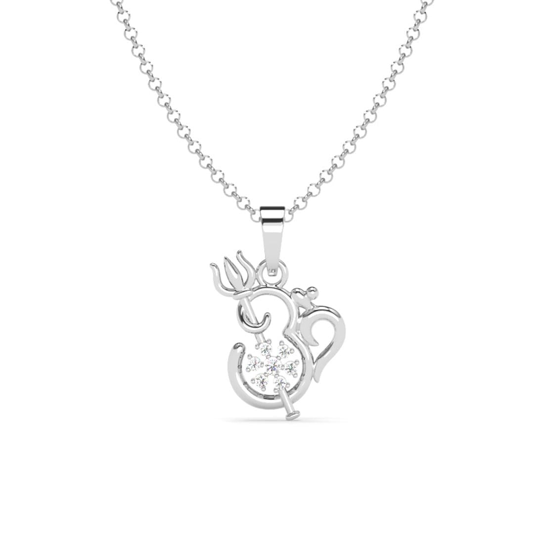 Clara 925 Sterling Silver Om Trishul Pendant Necklace for Men & Women | With or Without Chain | Religious, Platinum Plate... - Review, Price and Buying Guide