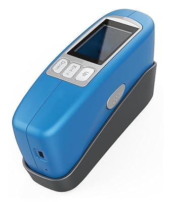 60 Degree Gloss Meter Single Angle Gloss Meter with Test Angle 60 Test Range 0-1000GU for Paint Ink Coating Electroplating Plastic Electronics Hardware and Other Fields