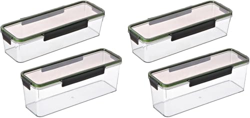 Xemuar �p�X�^�ۑ��e�� ���� ���� �h�� ��e�� 32.2×11cm 4�Z�b�g �X�p�Q�e�B �����O�� ���[ �L�b�`�� �I�[�K�i�C�U�[ �①�ɑΉ� �k�[�h�� �R�[�q�[�� ���� ���[�\ (31*2*8CM,4��)