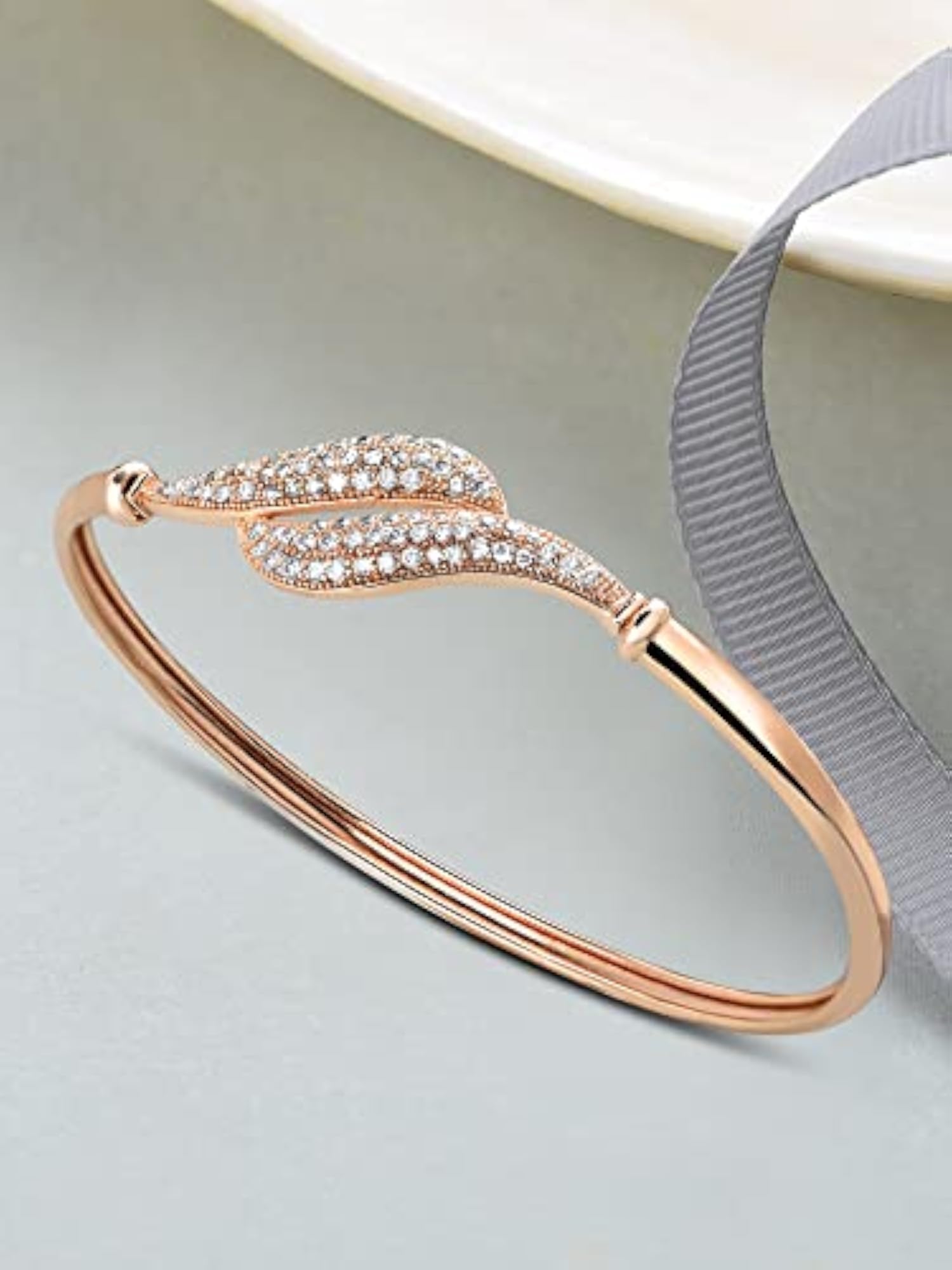 CZ Bangle Style Brass Kada For Women