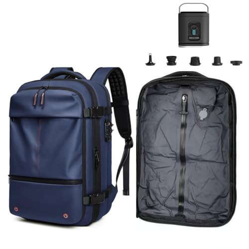 【新品、未使用】真空圧縮リュック 60L ポンプ付属 Amazon.co.jp: Vacpack バックパック、真空圧縮機能付き 60L