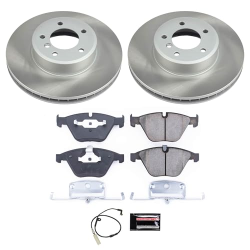 Image of PowerStop Z17 Brake Pad & Semi-Coated Rotor Kit Upgrade Front SC2110 | BMW 528i, BMW 525i, 530i Ceramic Brake Pads + Semi-Coated Rotors