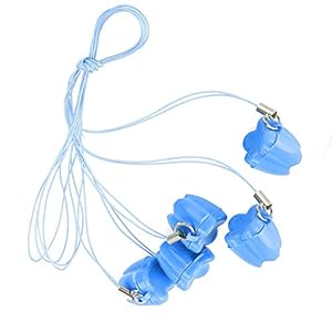 5 Stks Plastic Baby Melk Tand Opbergdoos met Touw, Verloren Tanden Saver Ketting Organizer, Tand Saver Kettingen Kind Tanden Keepsake Houder Kinderen Tanden Besparen Doos(Blauw)
