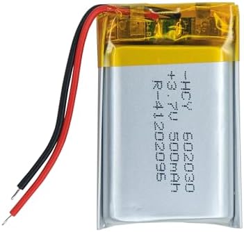 Electronic Spices 500mAh 3.7V Single Cell Rechargeable LiPo Battery (HCY-602030)