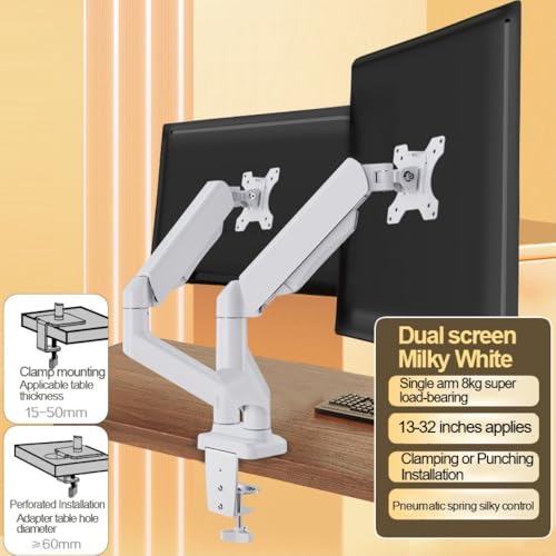Support de moniteur double écran pour bureau de télétravail ergonomique