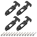 uxcell 4 Set Rubber Flexible T-Handle Draw Latches 4.4