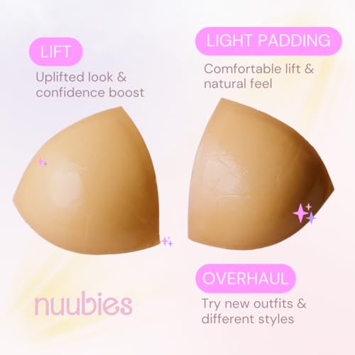 Double-Sided Sticky Bra Lift Inserts Washable Reusable Adhesive Nude4