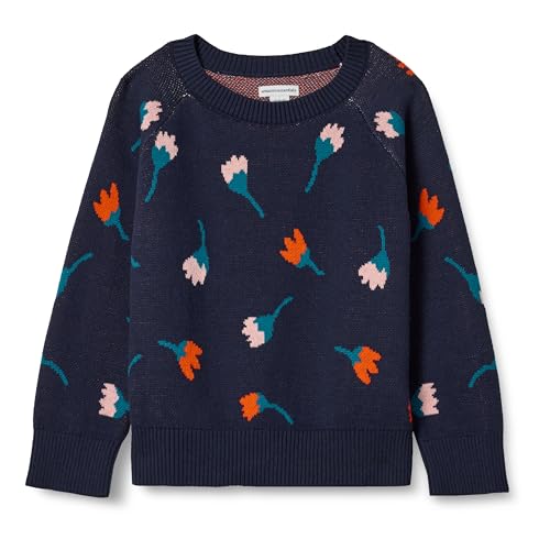Image of Amazon Essentials Girls and Toddlers' Knitted Pullover Crewneck Sweater
