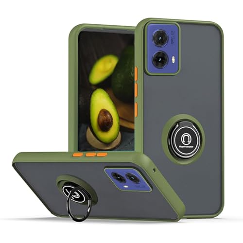YUEQIAN Case for Motorola Moto G85 5G, 360°with Rotation Finger Ring Magnet Car Holder Shockproof Case