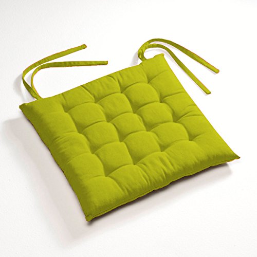 Lot de 4 Galettes de chaises Futon 40 x 40 cm - ANIS