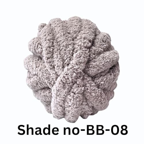 Image of VCR Light Pruple Yarn, 200 Grams Big Chunky Hank, 22 Meters Length, Suitable for Knitting Blankets and Pillows, 100% Polyester Yarn Ball for Crochet DIY, Soft Threads, Pack of 1