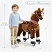 PonyCycle Ride on Horse for Kids No Battery Required Ride on Toys Model U (with Brake/ 36