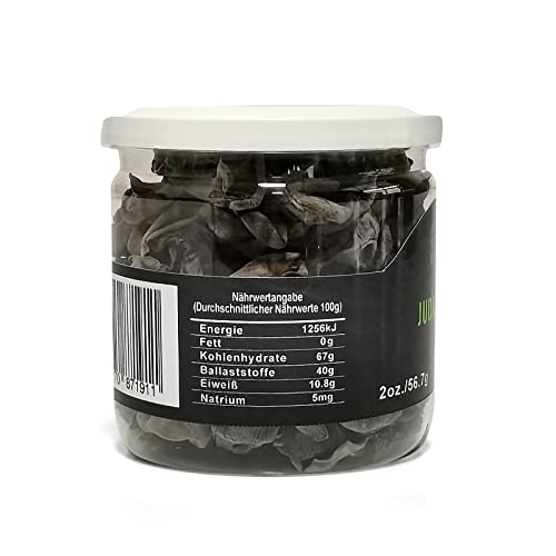 VIGOROUS MOUNTAINS Dried Woodear Mushrooms for Cooking, Chewy Texture Dry Black Fungus for Soup Stir-fries Salads, 木耳 2 oz, 56.7 g