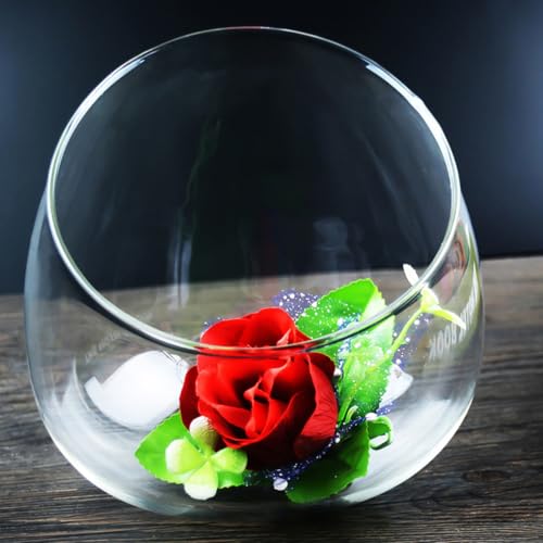 Botella de vidrio para albahaca fresca y plantas decorativas en pasillos 6