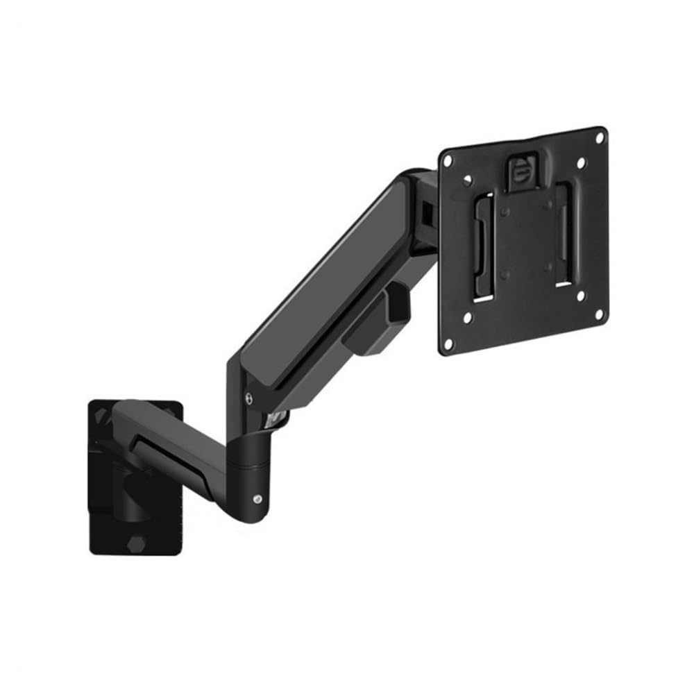 SaryEdge Height - Adjustable Monitor Stand Arm Aluminum Single Monitor Wall Mount, Full Motion Pneumatic Spring Monitor Mount Arm for Screens up to 32 inches a,