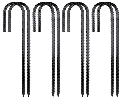 12IN J Hook Gound Garden Stakes Galvanized Steel