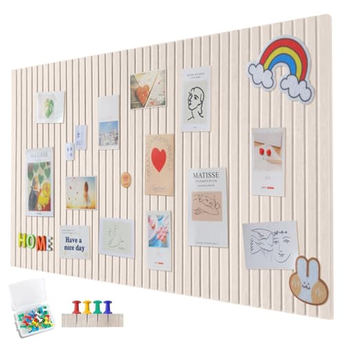 120 x 90 cm, tablero de corcho grande, pared de corcho decorativa de fieltro, 0,9 cm de grosor, pizarra fotográfica plegable con cinta autoadhesiva, fieltro autoadhesivo, agujas de fieltro, camello
