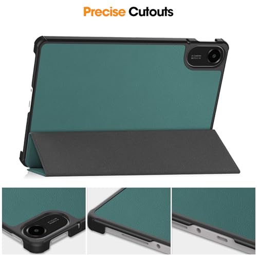 Image of ProElite Case Cover for Xiaomi Redmi Pad 2 11 inch Case, Slim Trifold Flip case Cover for Xiaomi Redmi Pad 2 11 inch Tablet [Auto Sleep Wake Feature], Dark Green
