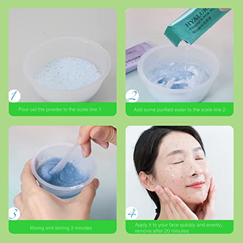 Jelly Masks For Facials Peel Off Moisturizing Jelly Mask Powder Hyaluronic Acid Floral Extract Essence Diy Esthetician Spa Face Skincare Mask (Green Tea Mask) #TOP5